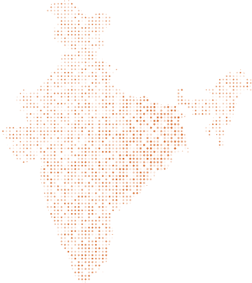 dotted map of india
